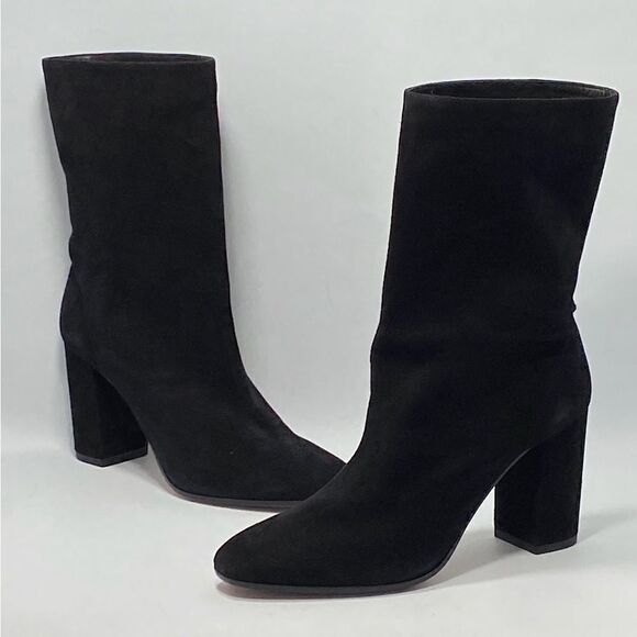 Aquazzura Boogie Suede Ankle Boots size 36.5 - Picture 1 of 13